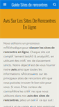 Mobile Screenshot of guide-site-rencontre.fr