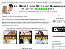 Tablet Screenshot of guide-site-rencontre.fr